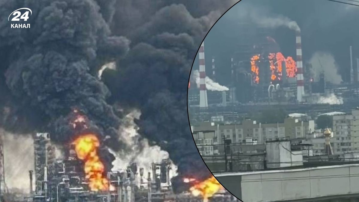 Горить щонайменше 5 точок: в Генштабі розповіли про наслідки атаки по НПЗ в Москві