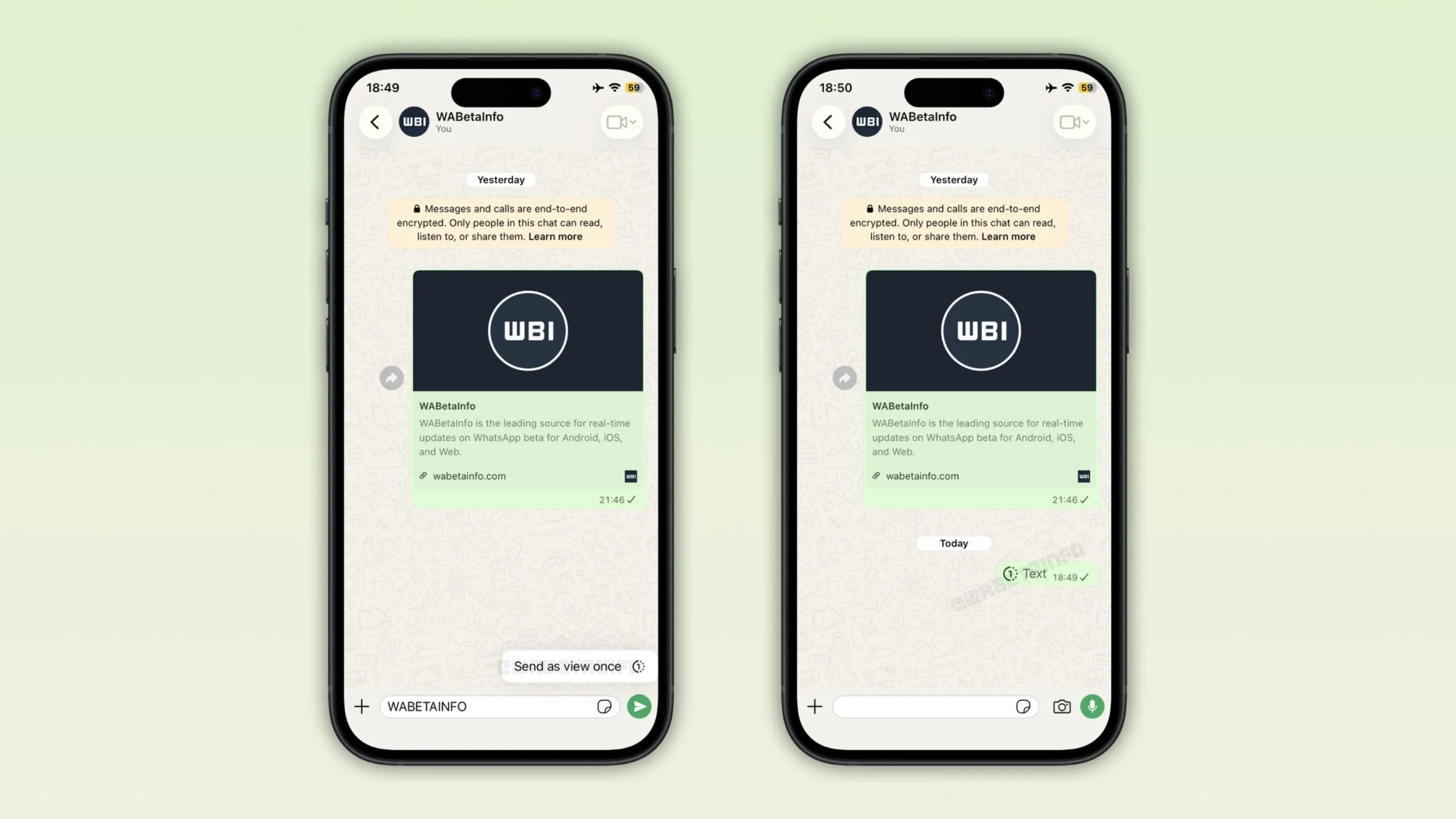 WhatsApp тестує одноразові текстові повідомлення