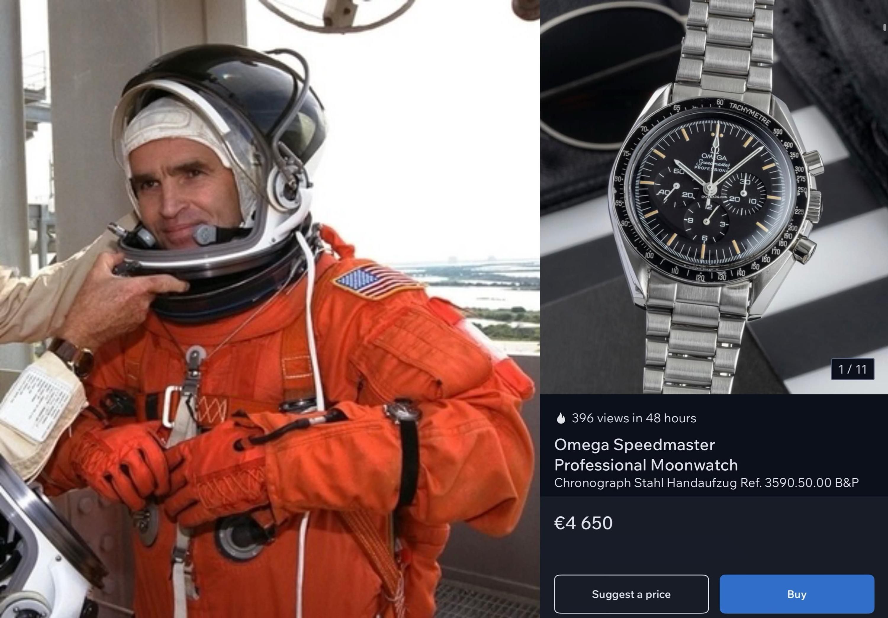 Годинник Omega Speedmaster побував у космосі, а носив його Леонід Каденюк Годинник Omega Speedmaster побував у космосі, а носив його Леонід Каденюк