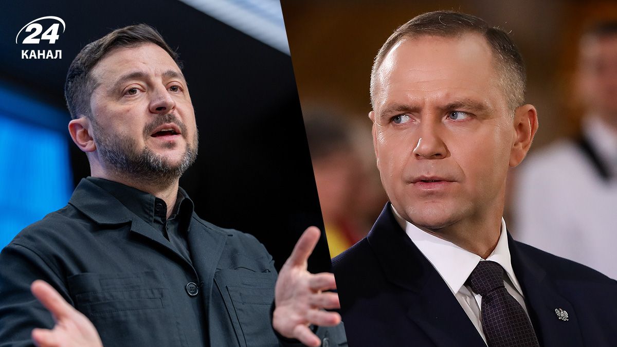 Президент України Зеленський, президент Польщі Навроцький Президент України Зеленський, президент Польщі Навроцький