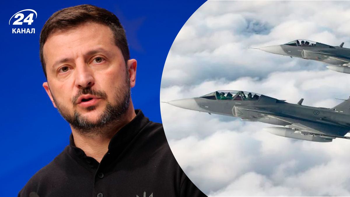 Україна готує інфраструктуру та навчання для запуску шведських Gripen, – Зеленський - 24 Канал Україна готує інфраструктуру та навчання для запуску шведських Gripen, – Зеленський - 24 Канал