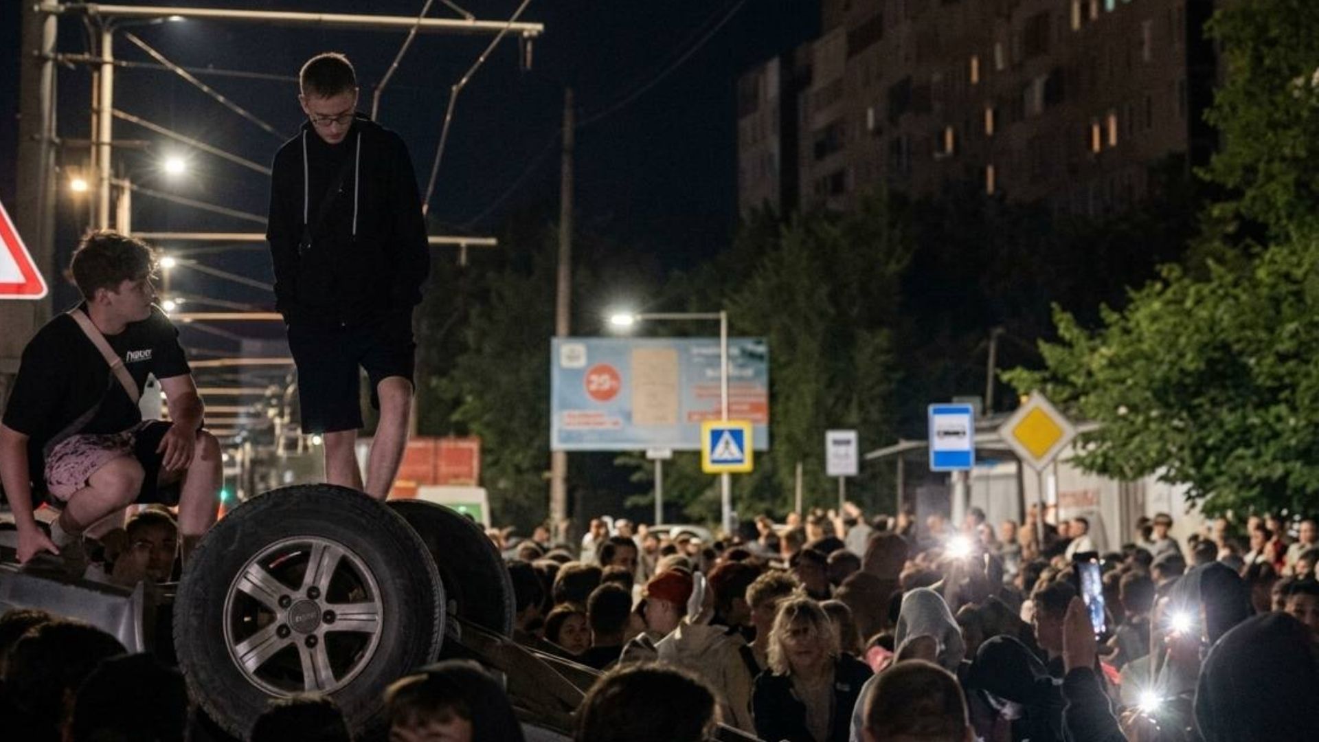 Столкновение во Львове между ТЦК и гражданскими лицами