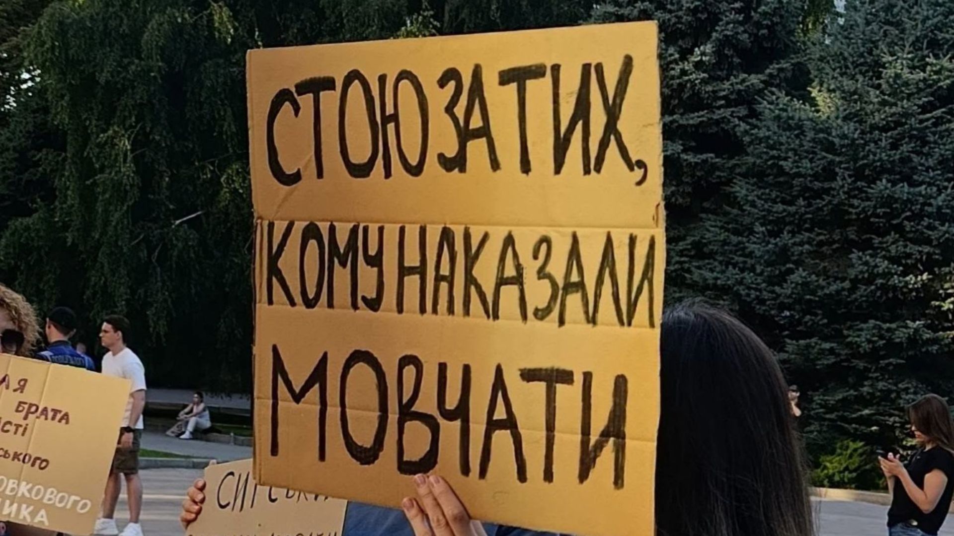 В Україні створили онлайн-архів картонок із протестів на підтримку Федорова