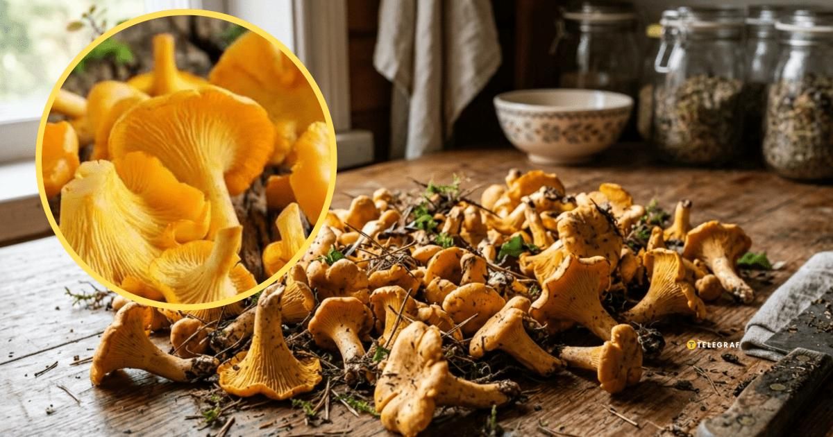Лайфхак по очистке лисичек