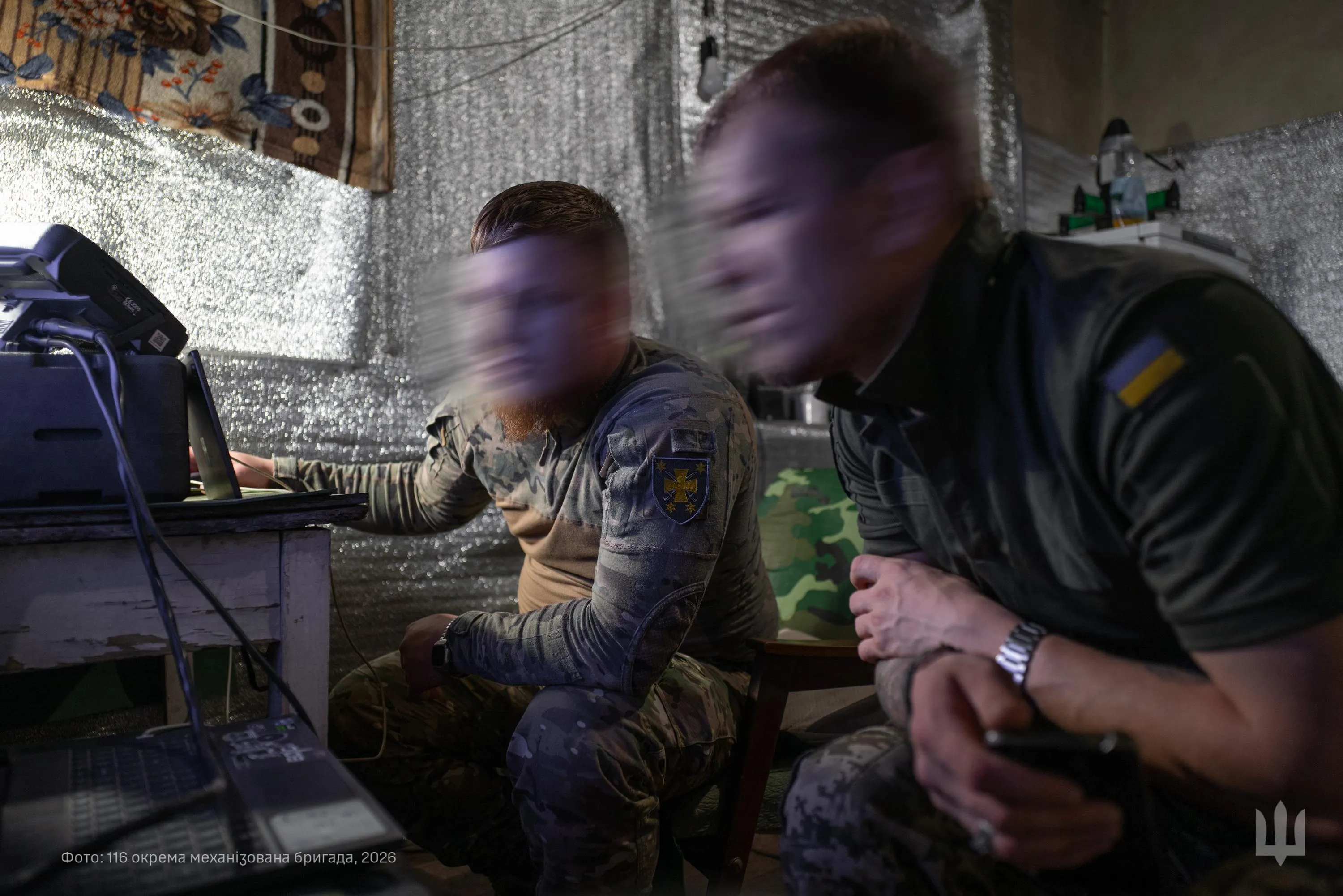 Бійці 116 ОМБр допомагають протидіяти російським дронам на фронті / Фото надане 24 Каналу