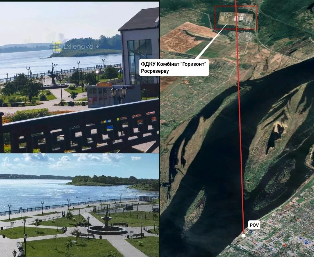 Дрони ймовірно влучили у військовий об'єкт / Фото OSINT Дрони ймовірно влучили у військовий об'єкт / Фото OSINT