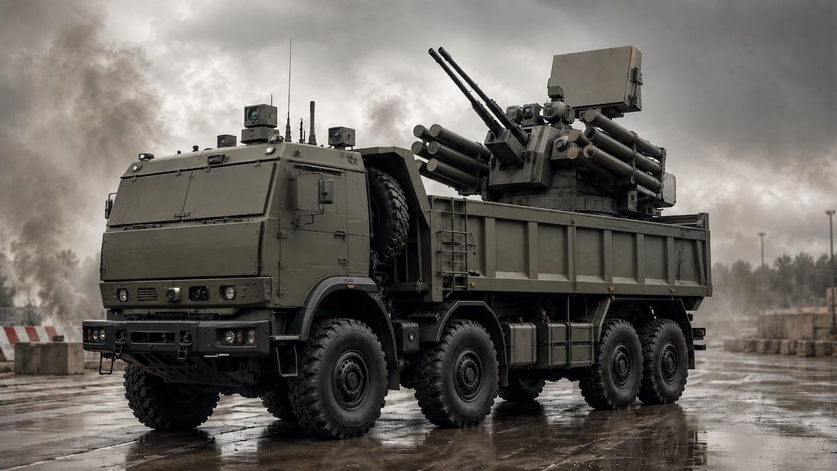 Беспилотный КАМАЗ с Панциром Беспилотный КАМАЗ с Панциром