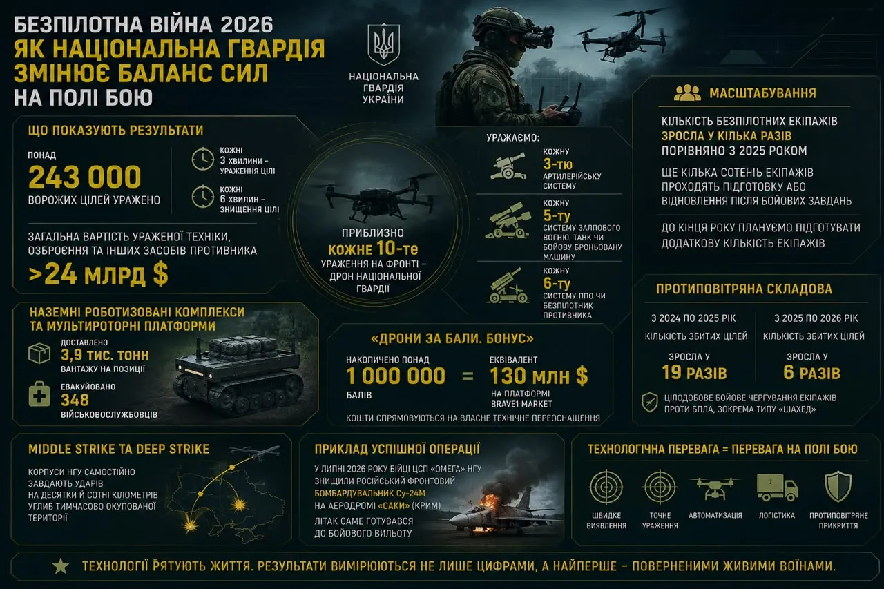 Результати Нацгвардії на полі бою