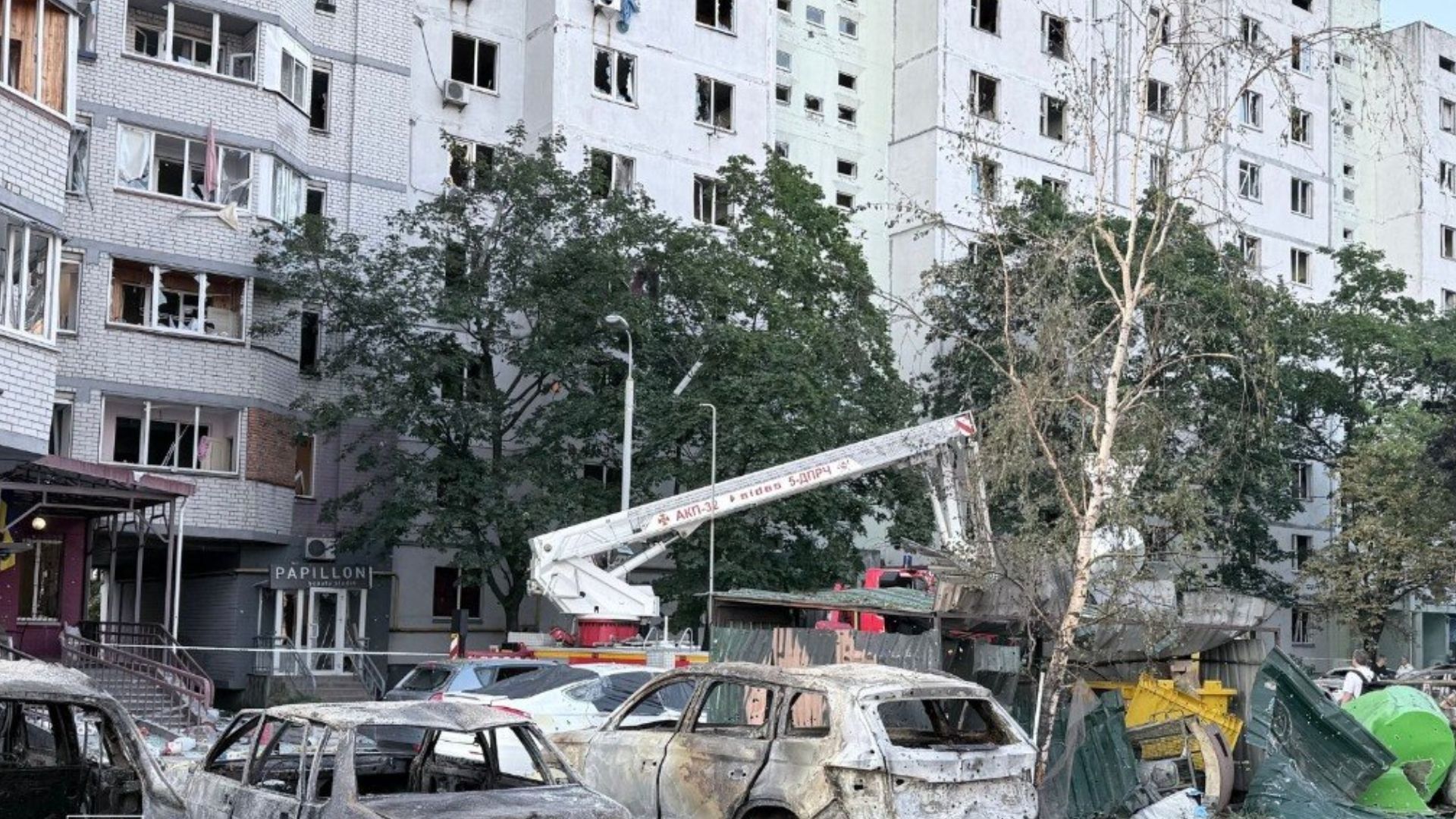 Наслідки атаки на Київ 1 серпня Наслідки атаки на Київ 1 серпня