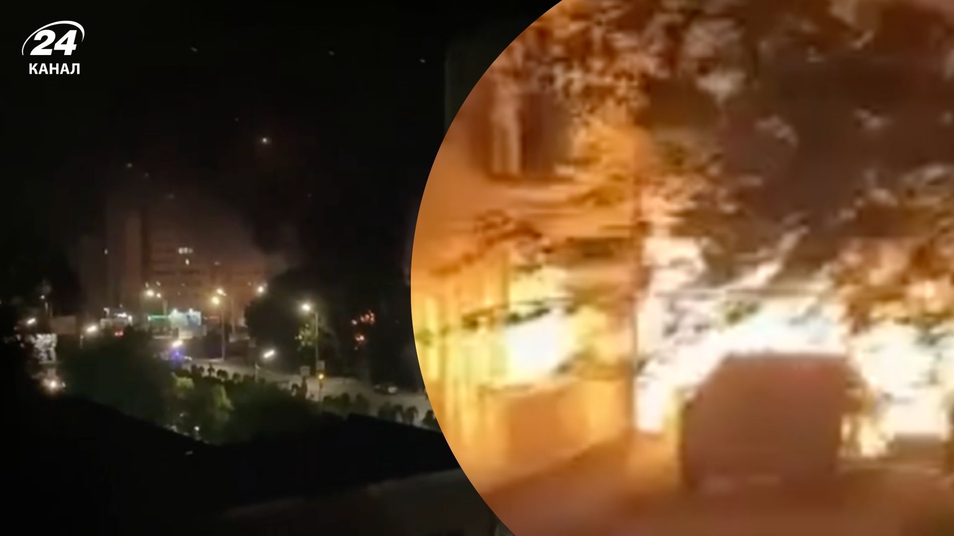 В Ростове-на-Дону прогремели взрывы возле автозаправочной станции: вспыхнул пожар