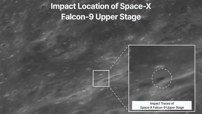 Falcon 9 врізалася в Місяць
