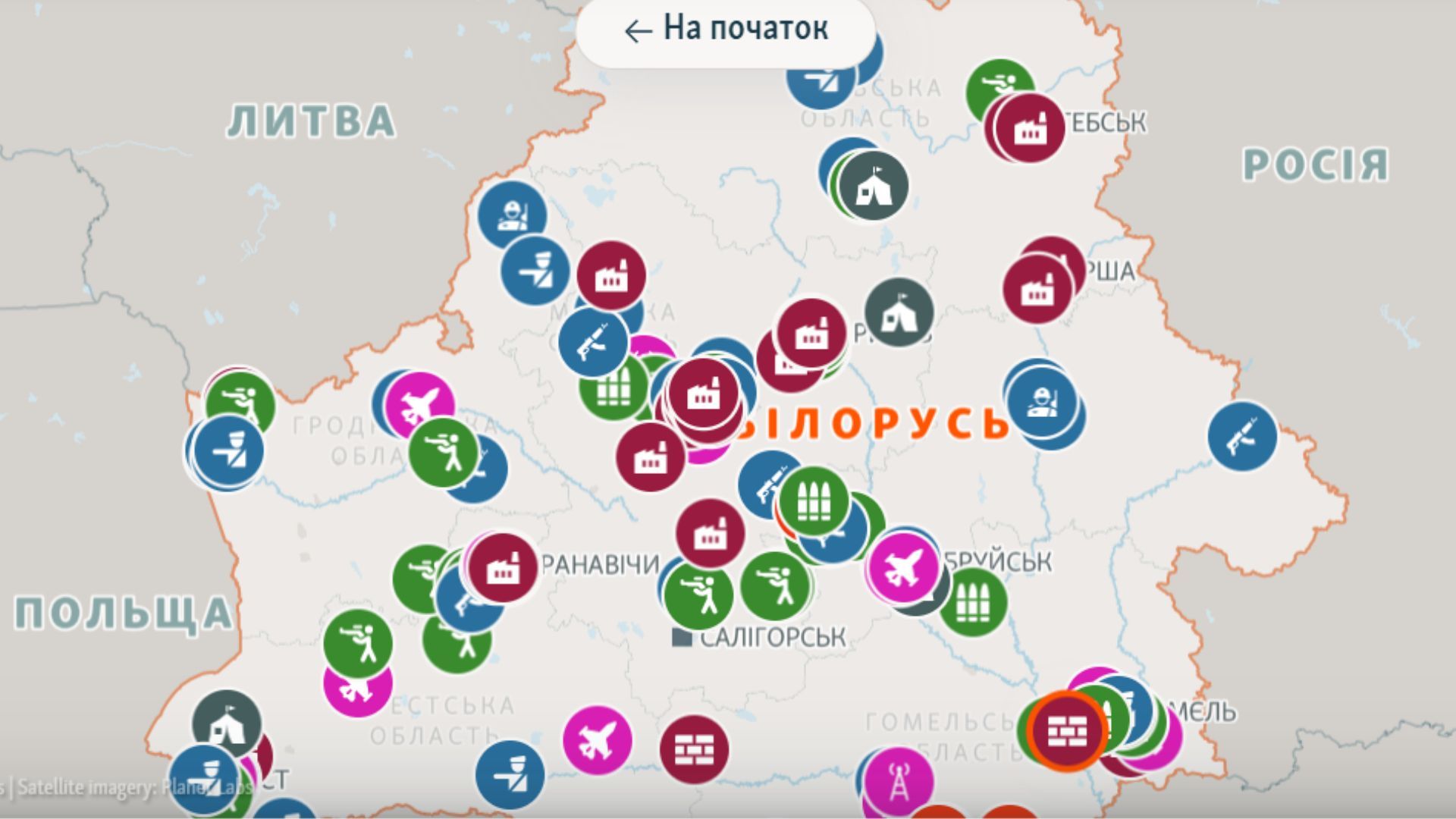 150 військових об’єктів Білорусі: журналісти показали потенційні цілі біля кордону з Україною