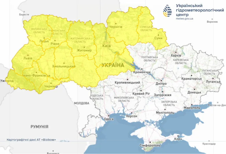 Непогода в Украине 7 августа