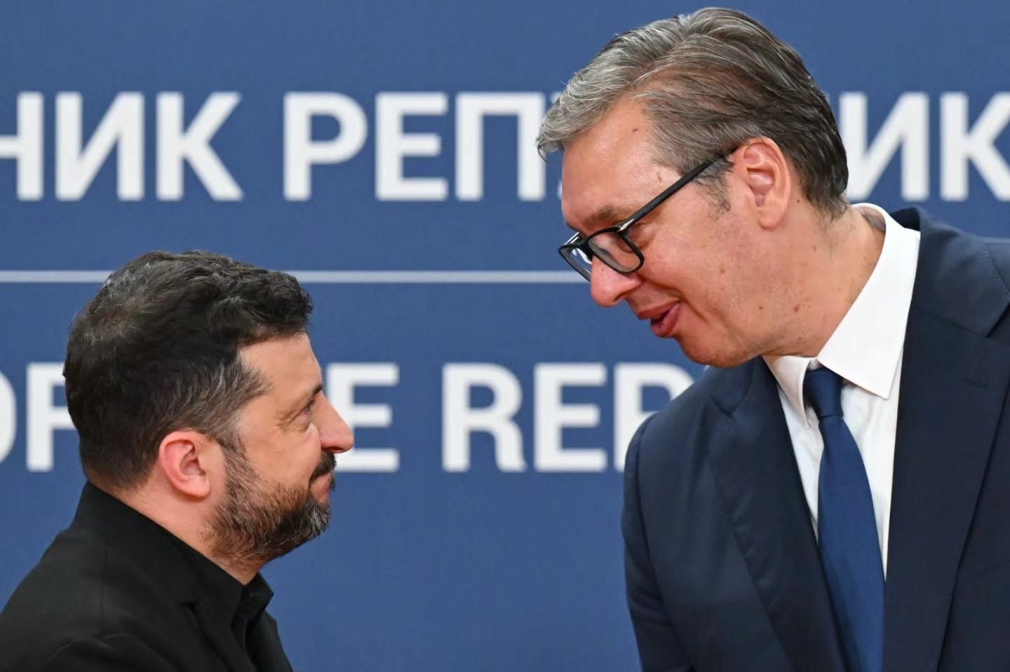 Президент України Зеленський, лідер Сербії Вучич