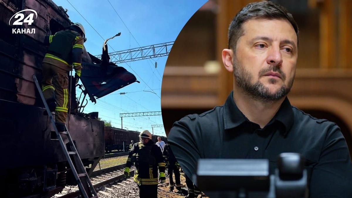 Зеленский отреагировал на обстрел локомотива в Одесской области