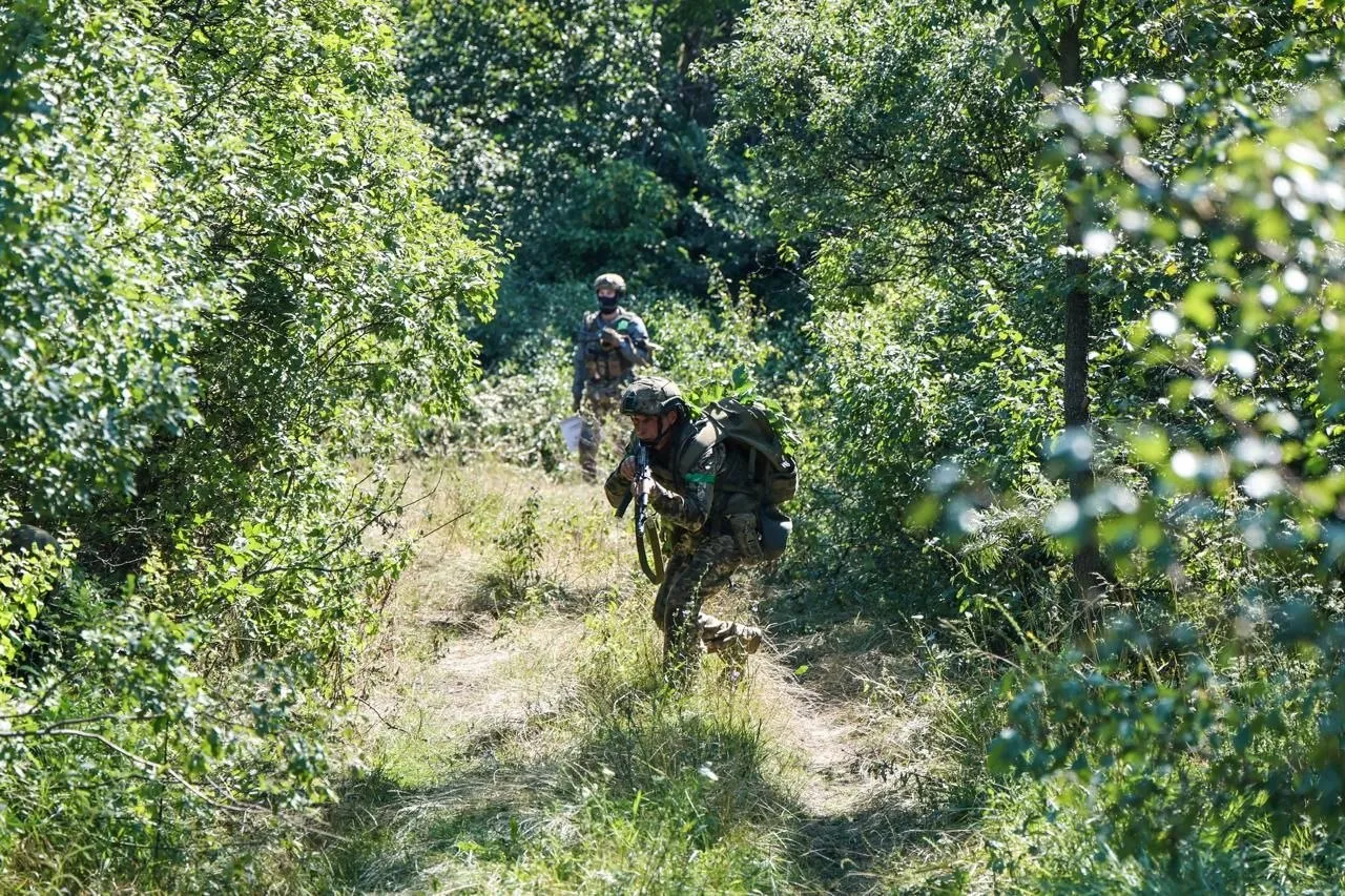 Обучение новобранцев 14-й ОМБр