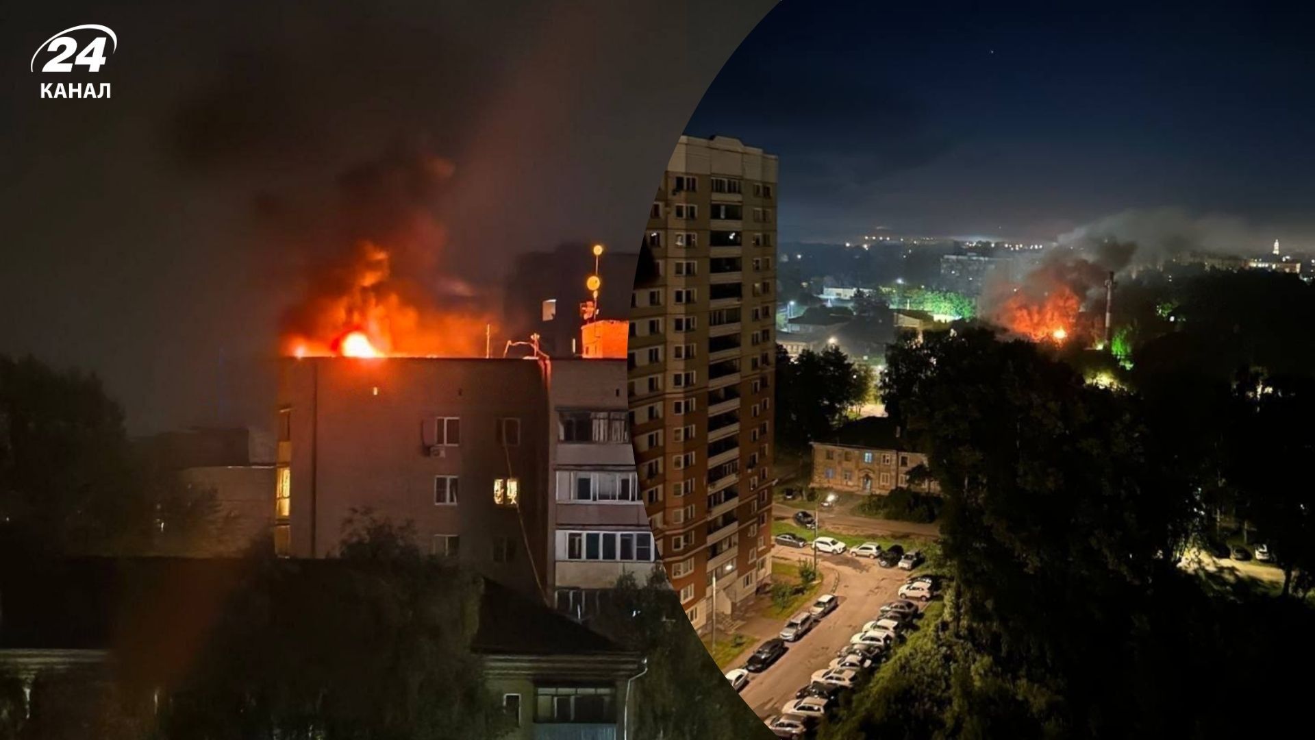 Ударні БпЛА масовано прориваються до Москви: у Росії палає Підмосков'я