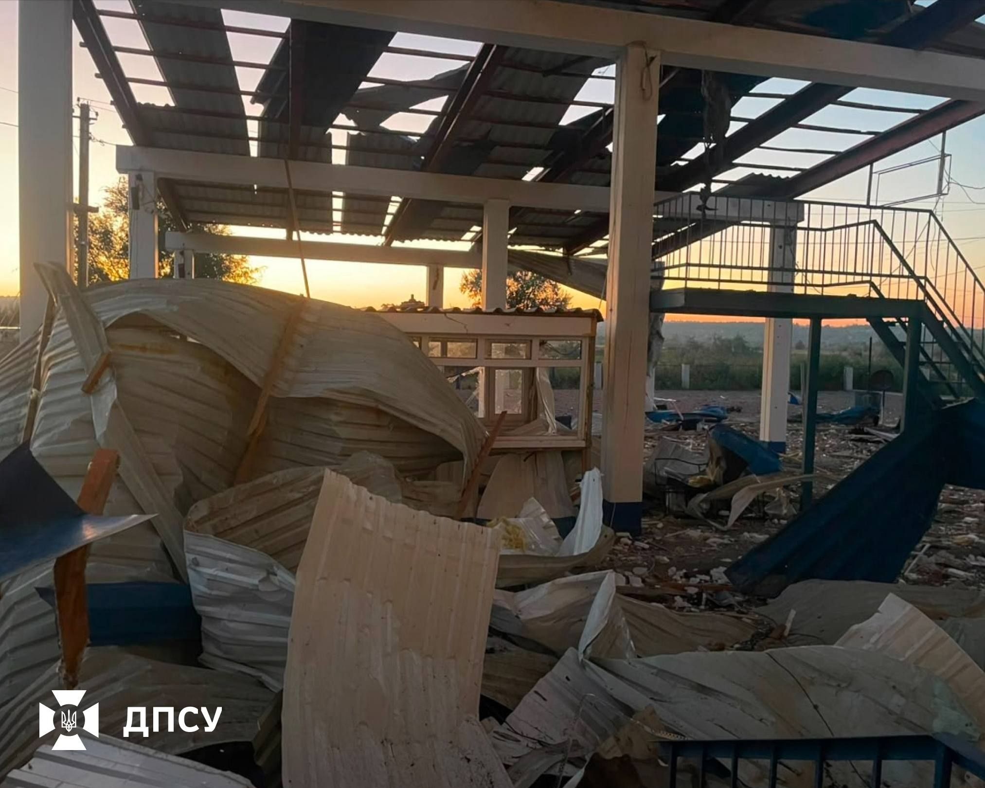 В Одесской области в результате атаки был поврежден пункт пропуска с Молдовой