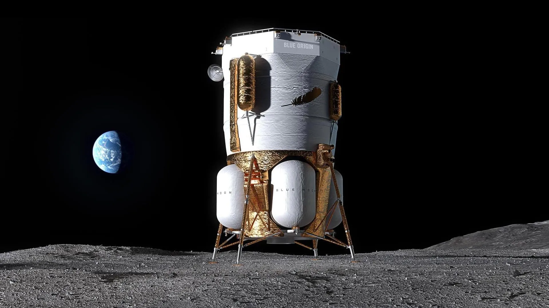 Місячний вантажний посадковий апарат Blue Moon Mark 1 (MK1) Місячний вантажний посадковий апарат Blue Moon Mark 1 (MK1)