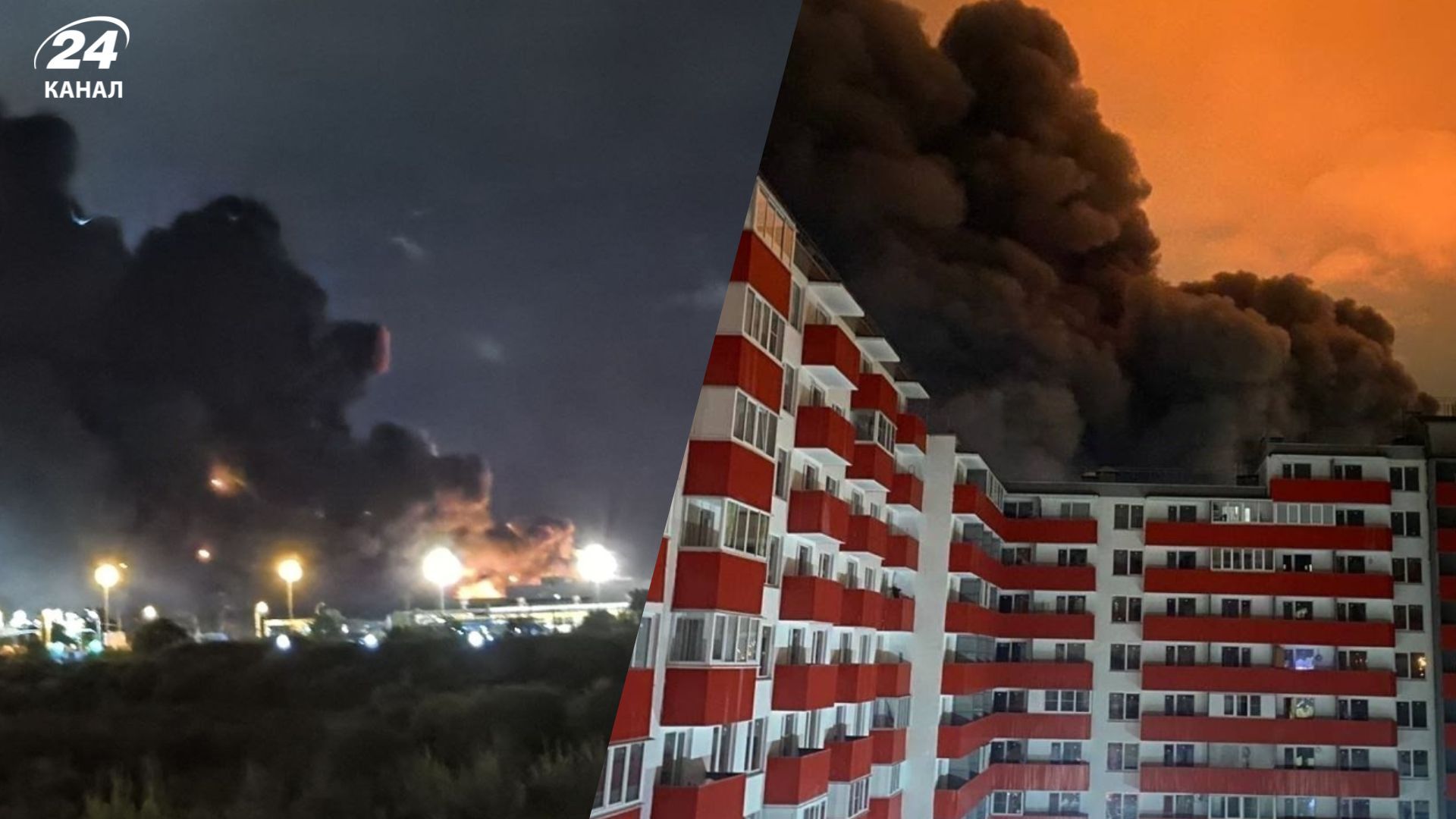 Атаки дронів не було: масштабна пожежа охопила промислове підприємство під Санкт-Петербургом