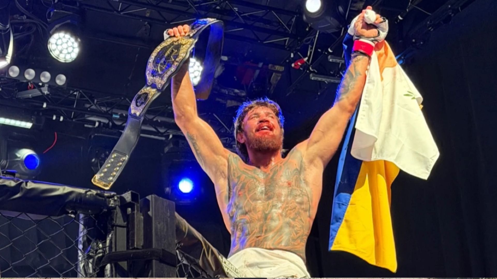 Украинец Потеря дебютировал в новом промоушене после UFC, завоевав титул
