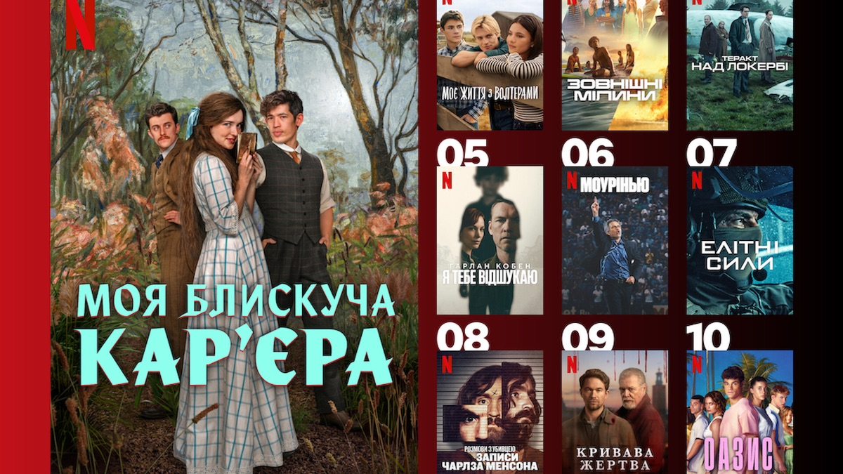 10 найпопулярніших серіалів Netflix, які зараз обожнюють українці
