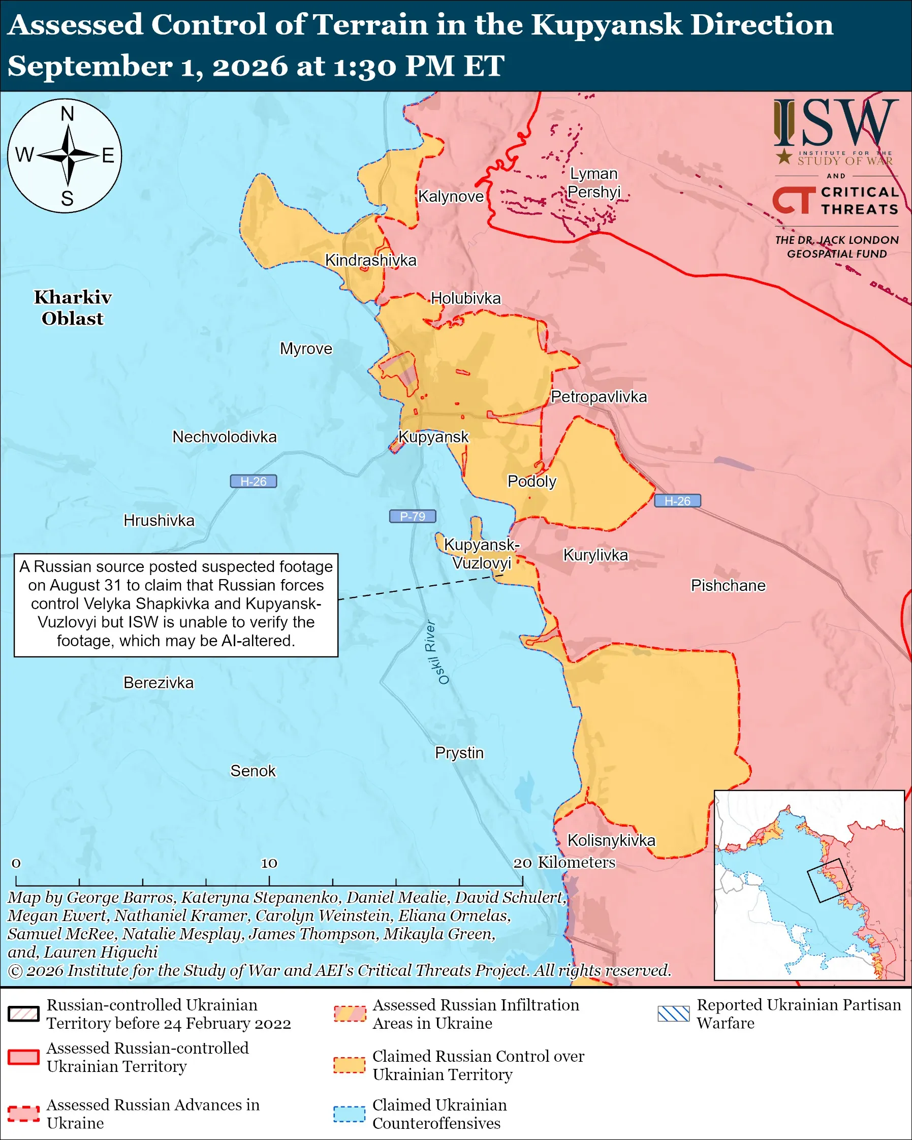Какова ситуация на Купянском направлении / Карта ISW Какова ситуация на Купянском направлении / Карта ISW