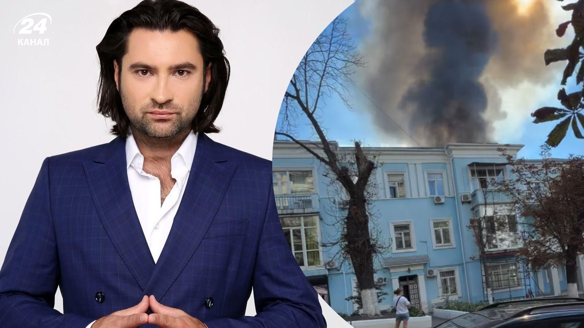 Евгений Фешак показал прилет возле офиса Люкс ФМ в Киеве Евгений Фешак показал прилет возле офиса Люкс ФМ в Киеве