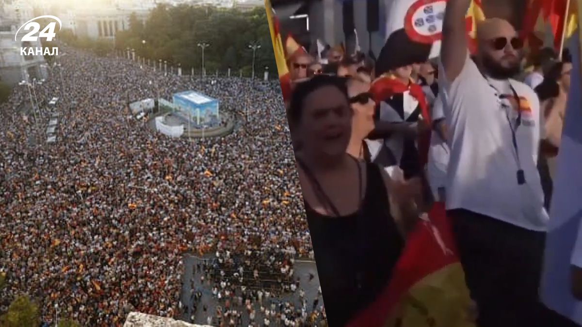 Протест в Мадриді