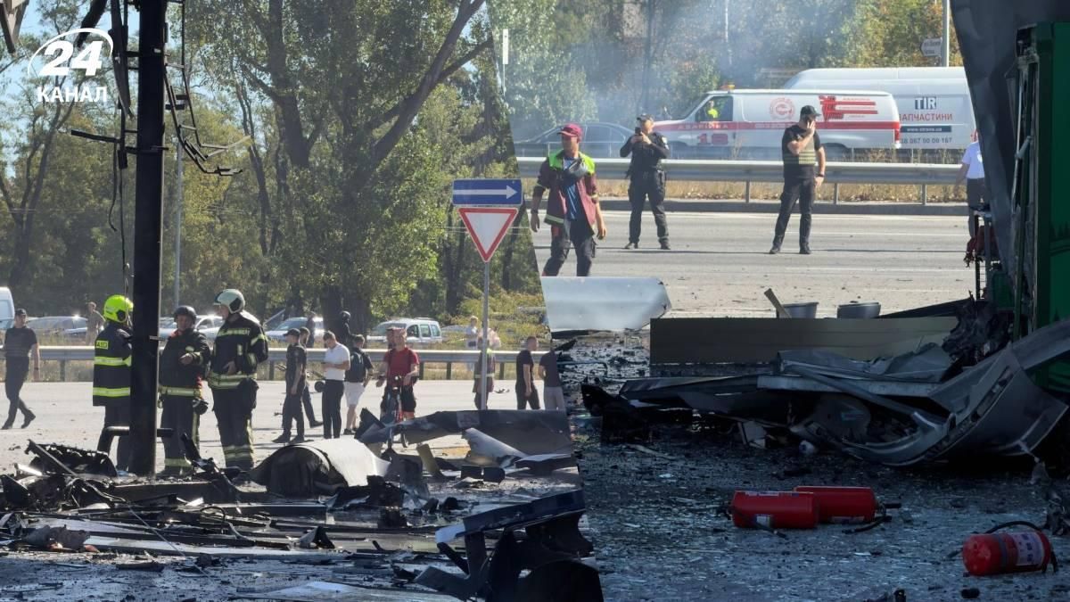 Россия нанесла удар по АЗС в Киеве