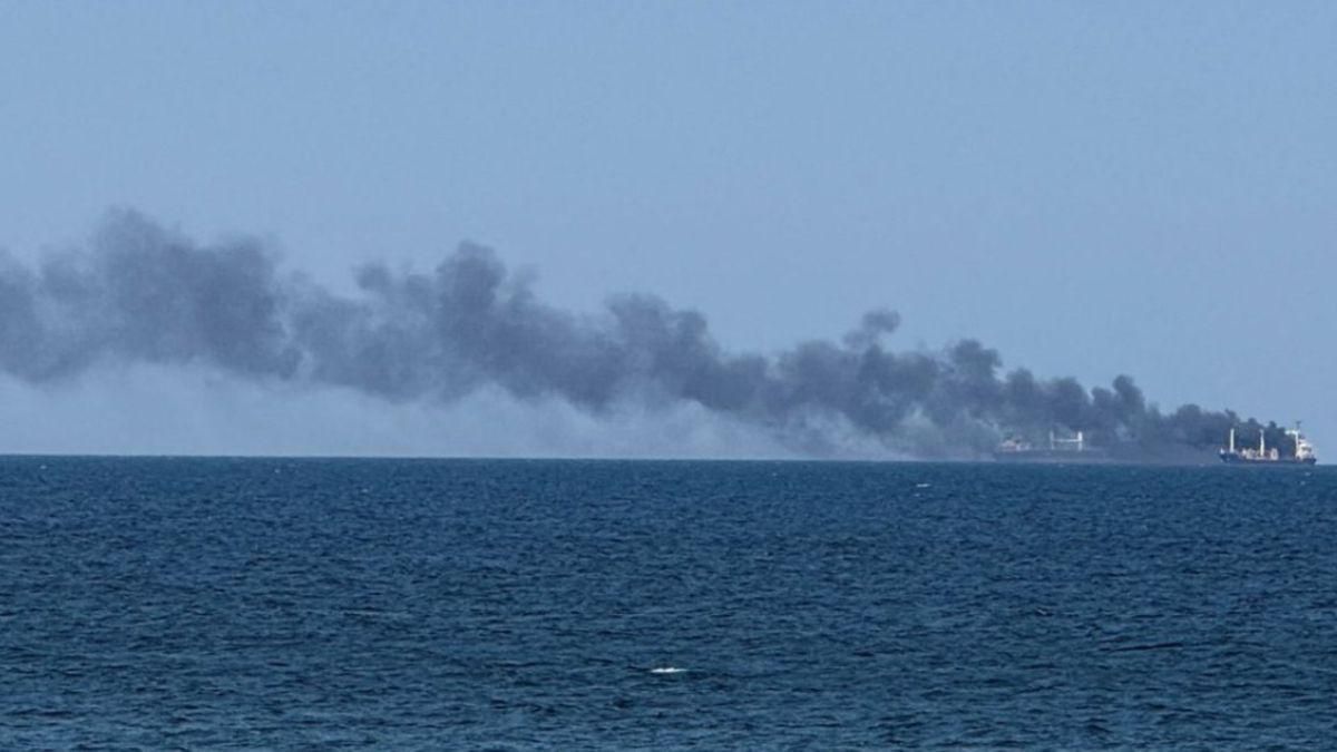 БпЛА Росії атакував цивільне судно БпЛА Росії атакував цивільне судно