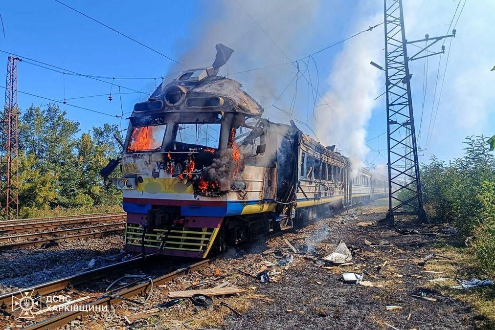 Удар по електричці та Балаклії наслідки обстрілів Харківщини 19 вересня Удар по електричці та Балаклії наслідки обстрілів Харківщини 19 вересня