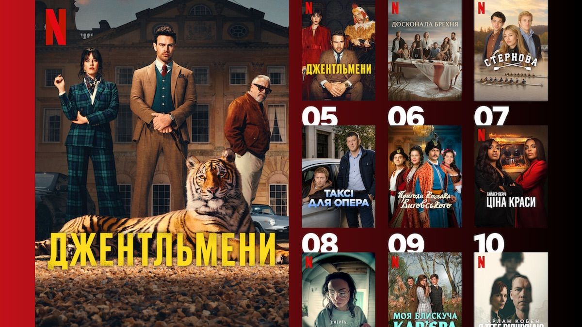 Що дивляться українці на Netflix: 10 найпопулярніших серіалів тижня