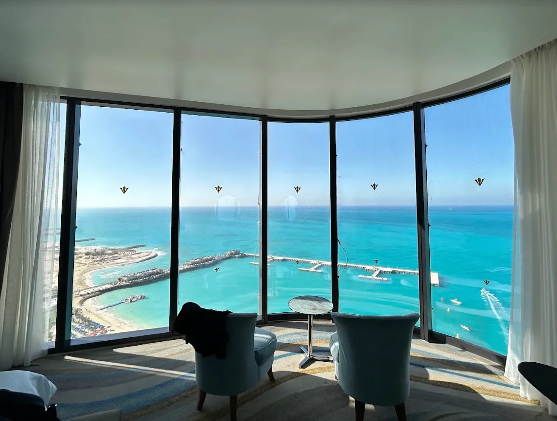Вид з вікна у готелі Rixos Premium Alamein 5* Вид з вікна у готелі Rixos Premium Alamein 5*