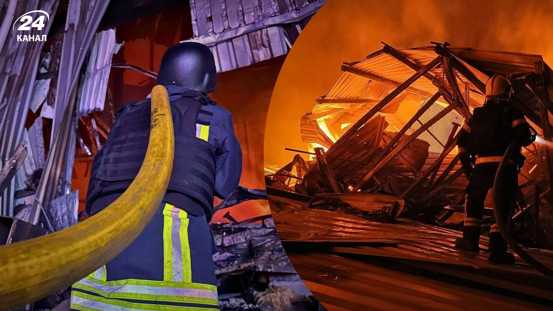 Нічна атака дронів на Київщину: масштабні пожежі спалахнули у 4 районах