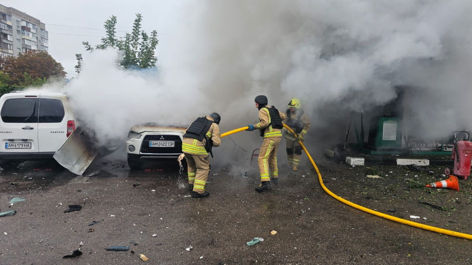 Ворог влучив по АЗС у передмісті Звягеля