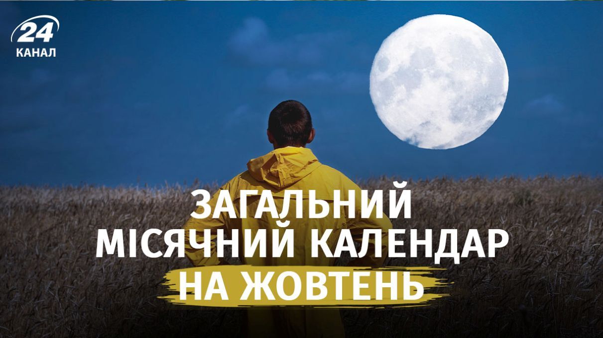 Місячний календар на жовтень 2026 - сприятливі дні та фази Місяця