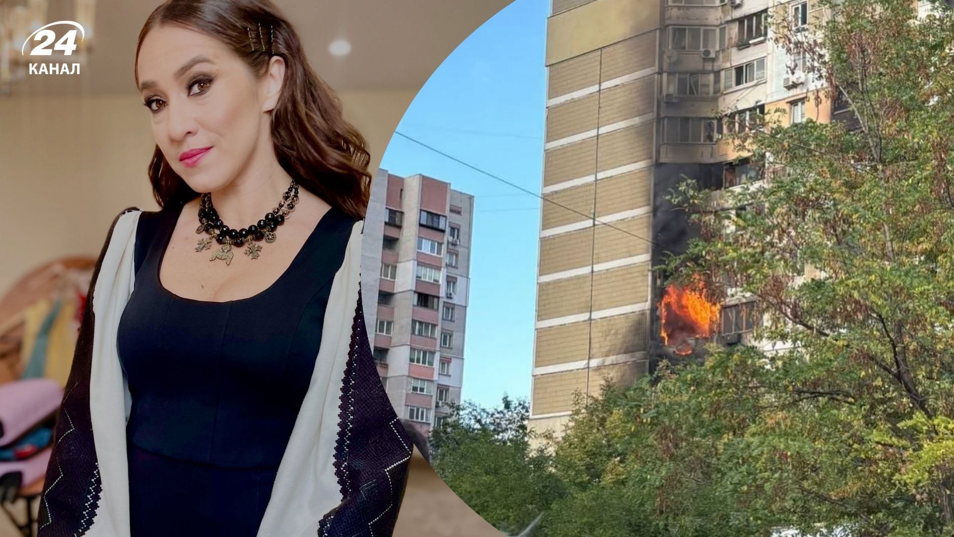 Возле дома Натальи Карпы в Киеве произошел прилет: певица показала последствия