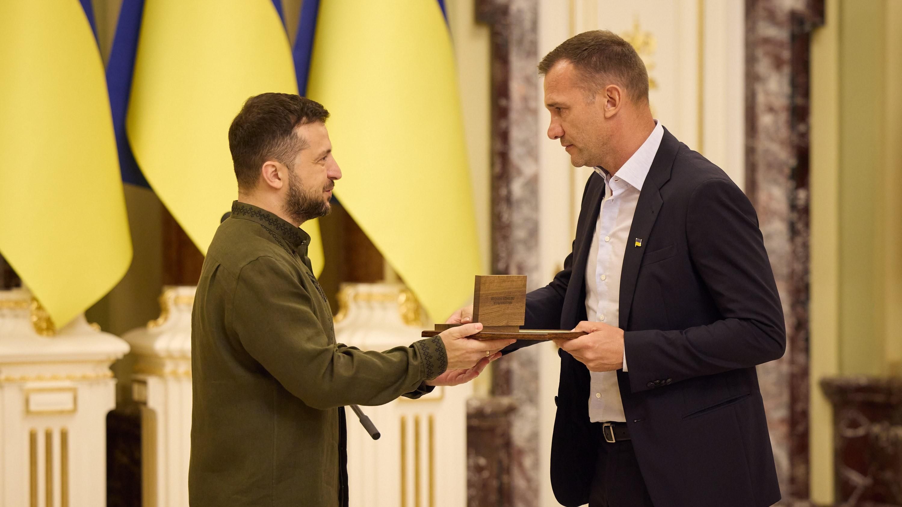 Володимир Зеленський привітав Андрія Шевченка з ювілеєм