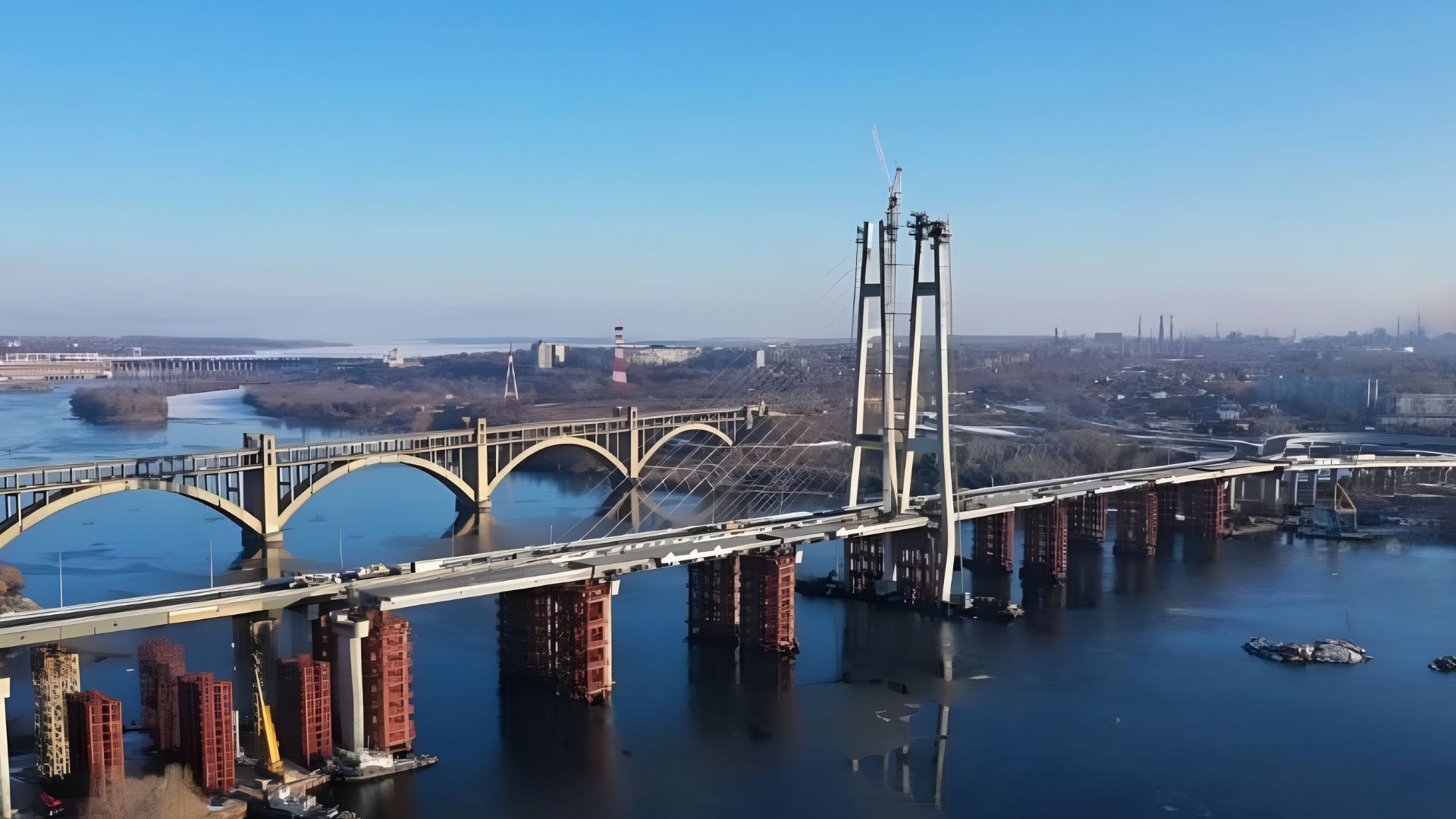 Удары по мостам в Запорожье 