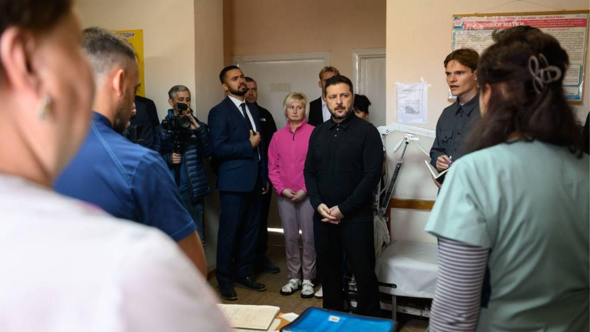 Зеленський у Прилуках після атаки