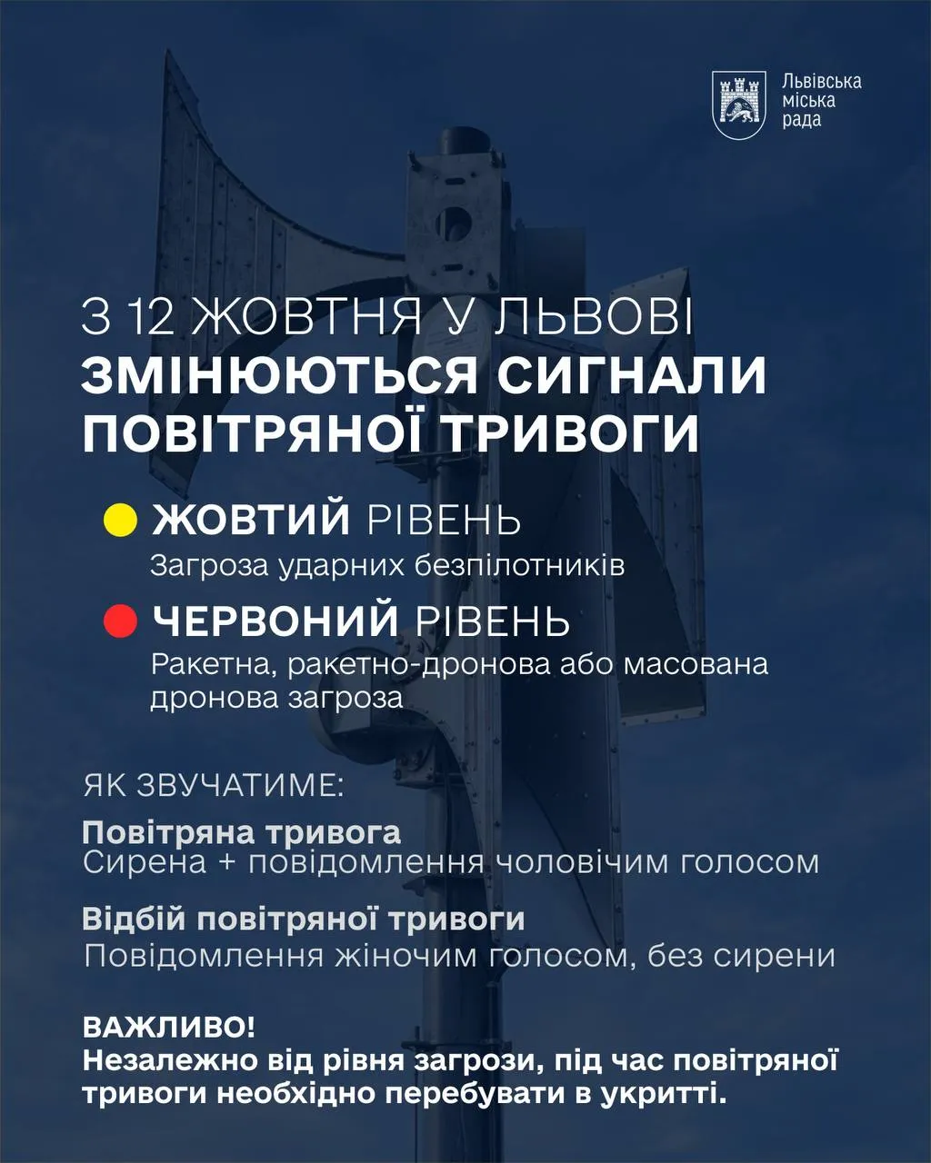 Как изменятся правила оповещения во Львове / Андрей Садовый Как изменятся правила оповещения во Львове / Андрей Садовый