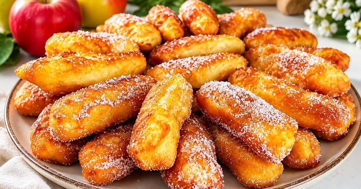 Яблочный десерт на сковороде