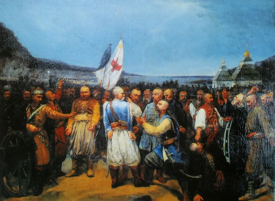 Картина Остання рада на Січі Картина Остання рада на Січі