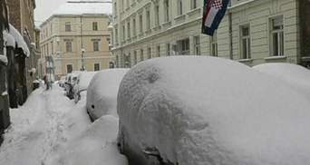 У Хорватії за день випало півметра снігу