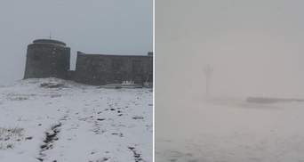 В останній день весни Карпати замело снігом, погода значно погіршилася