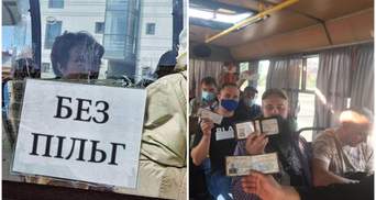 Відмовився везти безкоштовно: ветерани АТО у Кропивницькому оригінально провчили водія маршрутки