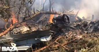 В России разбился военный самолет: момент падения попал на видео