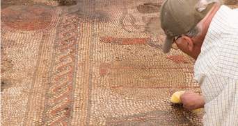 Фермеры нашли на своем поле древнеримскую мозаику со сценой из "Илиады" Гомера
