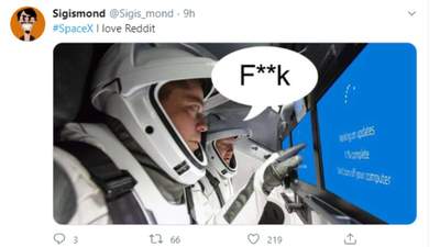 Неудачный старт SpaceX: соцсети насмехаются из-за отмены запуска корабля Crew Dragon